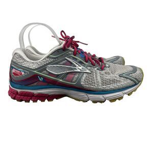 Brooks Running Shoes Womens 9 White Red Ravenna 6 Lace Up Athletic 1201821B157